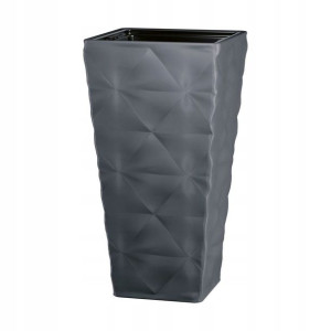 Donica wysoka Diva 30x30 cm antracytowa Form-Plastic