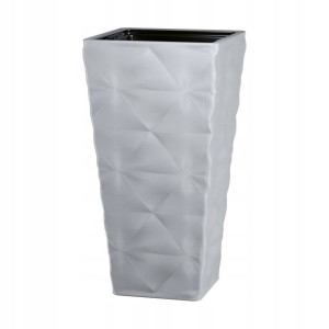 Donica wysoka Diva 40x40 cm szara Form-Plastic