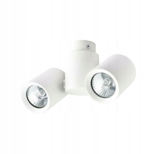 Oprawa natynkowa przegubowa BOSTON podwójna IP20 biała GU10 LIGHT PRESTIGE