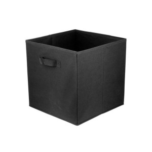Pudełko tekstylne Spaceo Kub 31 x 31 x 31 cm czarne