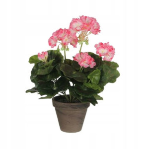 Pelargonia sztuczna 20cm różowa