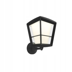 Kinkiet zewnętrzny Econic IP44 czarny LED Philips Hue