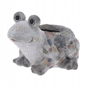 Osłonka doniczki ceramiczna Żaba 33x28x23 cm