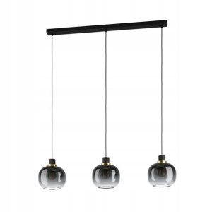 Lampa wisząca Oilella czarna 3 x E27 Eglo