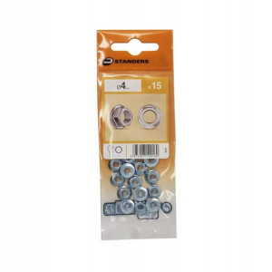 Nakrętka wieńcowa 4 mm 15 szt. Standers
