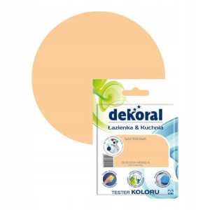 Tester farby Dekoral Łazienka & Kuchnia złocista morela 0,05 l