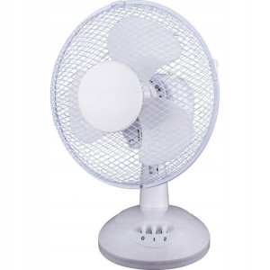 Wentylator biurkowy 23 cm 30W biały