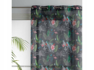 Firana Gotowa IMPRIME TOP PARADIZIO Szara 140x280