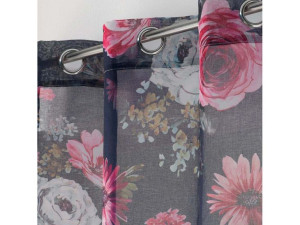Firana Gotowa IMPRIME TOP Flower Life FIOLETOWY 140x240