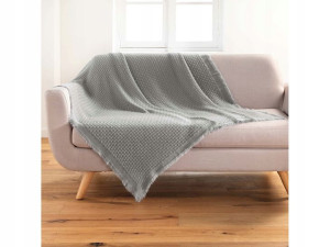 Koc Pled Narzuta CORALINE SZARY 125x150
