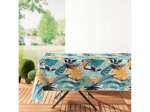 Obrus Plamoodporny Brazilia Miętowy + Biały 150x240
