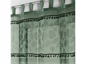 Firana Gotowa MILAGREEN Zielona 140x280 szelki