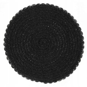 Podkładka na stół mata bohośr. 38cm Czarna 6szt