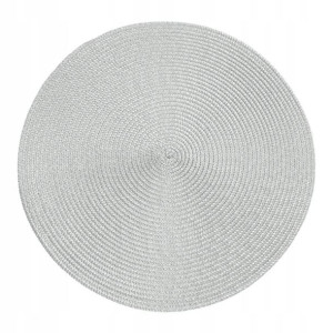 Podkładka na stół mata JUDY śr. 38cm Szara 6szt