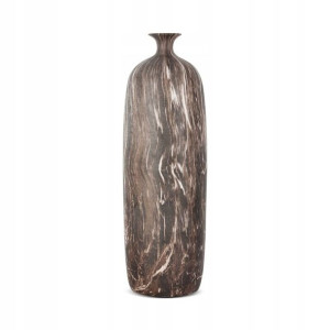 WAZON DEKORACYJNY Frotte BawełnianyKA 13X13X52 CM BRĄZOWY