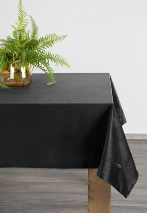 Obrus Bieżnik Welurowy Velvet 145X350 CM CZARNY