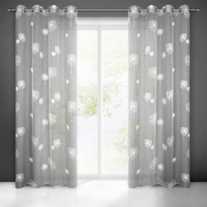 Firana gotowa SABINE 140X250 CM STALOWY