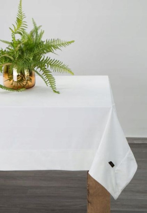 Obrus Bieżnik Welurowy Velvet 145X300 CM BIAŁY