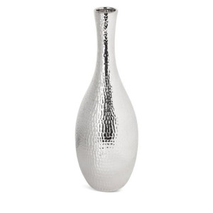 Wazon Dekoracyjny Erna 17x50 Cm Srebrny