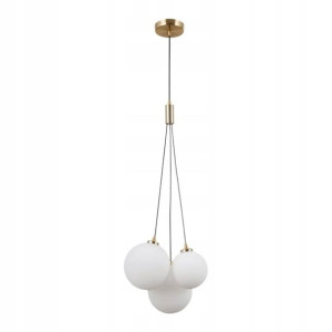 Lampa wisząca Italux Perlos 3-punktowa G9 złota