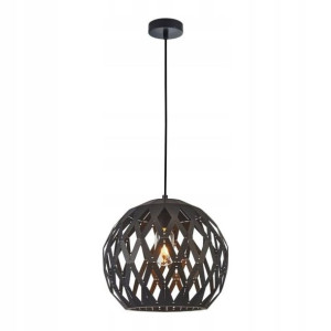 Lampa wisząca Italux Hilo 1-punktowa E27 czarny mat