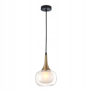Lampa wisząca Italux Konila 1-punktowa G9 mosiądz