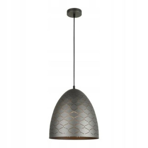 Lampa wisząca Italux Leilani 1-punktowa E27 szara