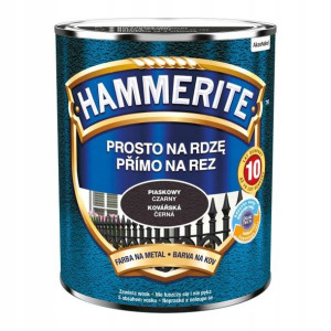 Farba do metalu Hammerite piaskowy czarny 0,7 l