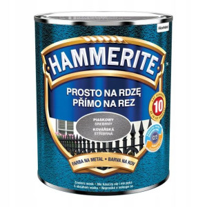 Farba do metalu Hammerite piaskowy srebrny 0,7 l