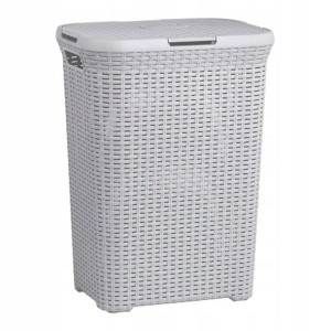 Kosz na bieliznę Curver Style 60 l szary
