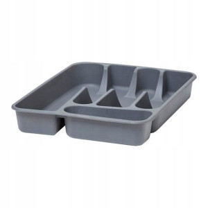 Organizer na sztućce GoodHome Datil 26 cm szary