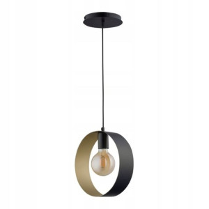 Lampa wisząca Happy 1-punktowa E27 czarna / złota