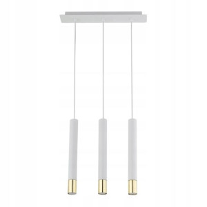 Lampa wisząca Sopel grand 3-punktowa GU10 biała / złota