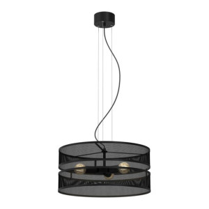 Lampa wisząca Luminex Glum 3-punktowa E27 czarna
