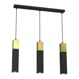 Lampa wisząca Luminex Tulum 3-punktowa GU10 czarna / złota