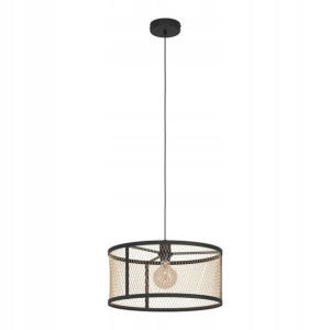 Lampa wisząca Dellow 1 x E27 stalowo-czarna