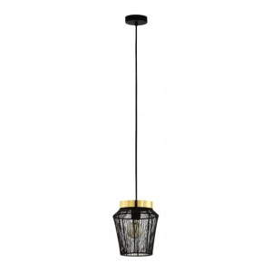 Lampa wisząca Escandidos 1 x E27 czarna