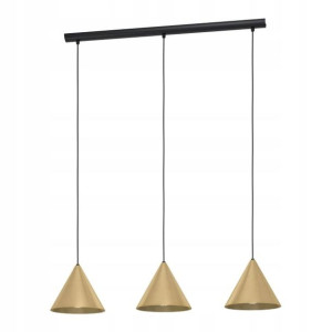 Lampa wisząca Narices 3 x E27 złota