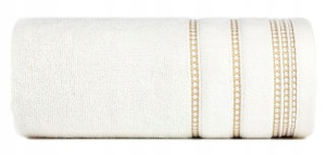Ręcznik Bawełna Frotte Bordiura 30x50 Cm Kremowy