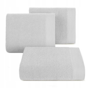 Ręcznik Bawełna Frotte Ryżowy 50x90 Cm Srebrny