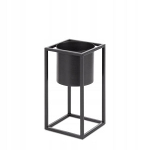 Stojak Dekoracyjny Pod Donice Donica Czarny 15x40