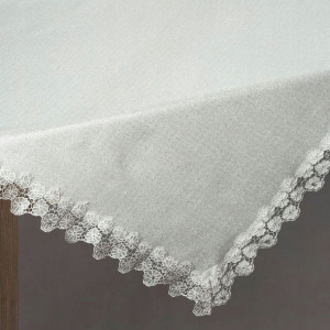 OBRUS SOPHIE 80X80 CM SREBRNY bieżnik
