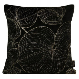 Poszewka Welur Velvet Wzór 45x45 Cm Czarna