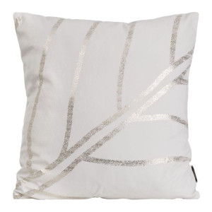 Poszewka Welur Velvet We Wzory 45x45 Cm Biała
