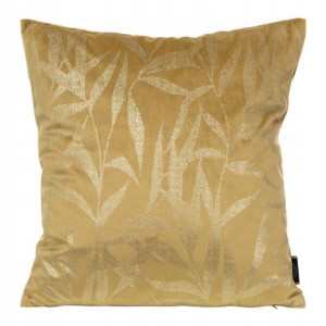 Poszewka Welur Velvet Wzór 45x45 Cm Złota