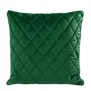 Poszewka Pikowana Welur Velvet 45x45 Cm Zielona