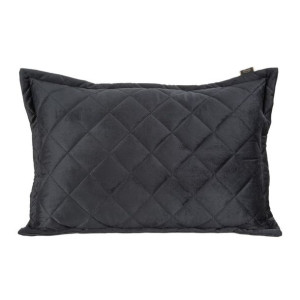 Poszewka Pikowana Welur Velvet 50x70 Cm Czarna