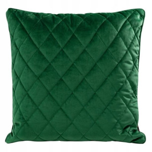 Poszewka Pikowana Welur Velvet 50x50 Zielona