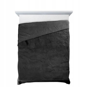 Narzuta Na Łóżko Velvet Welur170x210 Cm Czarna