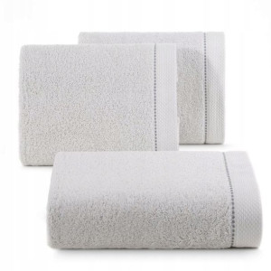 Ręcznik Miękki Chłonny Frotte 100x150 Cm Srebrny